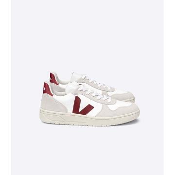 Veja V-10 B-MESH Tornacipő Férfi White/Red | HU 330XYU